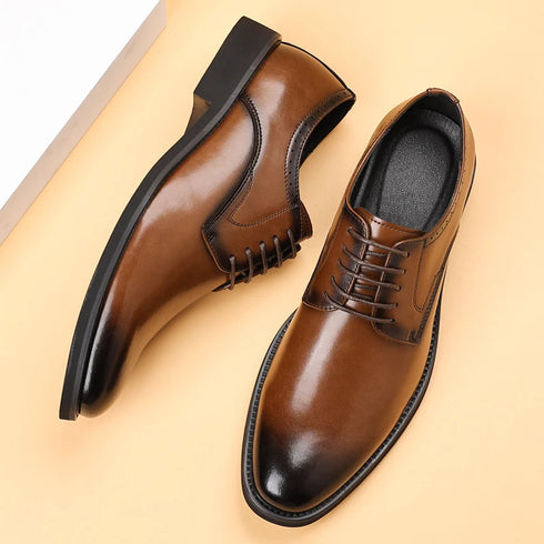 Men's Leather Casual Shoes for Formal Dress and Work Occasions